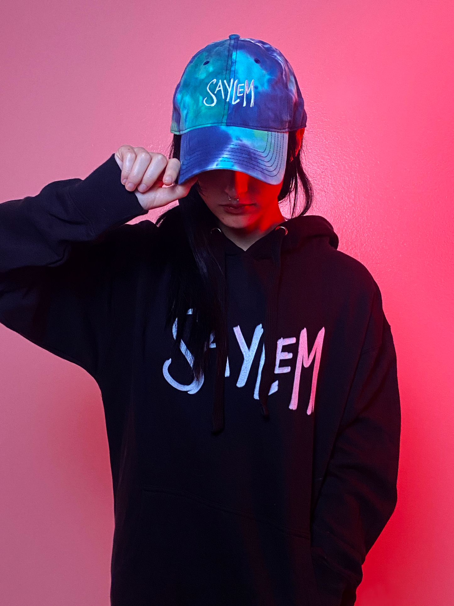 Saylem Handwritten Logo Tie Dye Hat